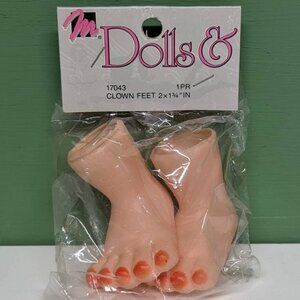 Vintage clown doll feet